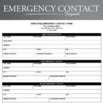 Plantilla Formulario de Contacto de Emergencia para Empleados (Word & PDF Editable)