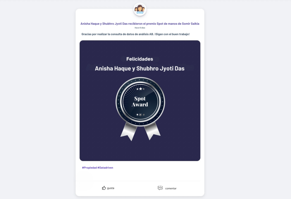 Premios al instante: Motiva a tus empleados con Spot Awards