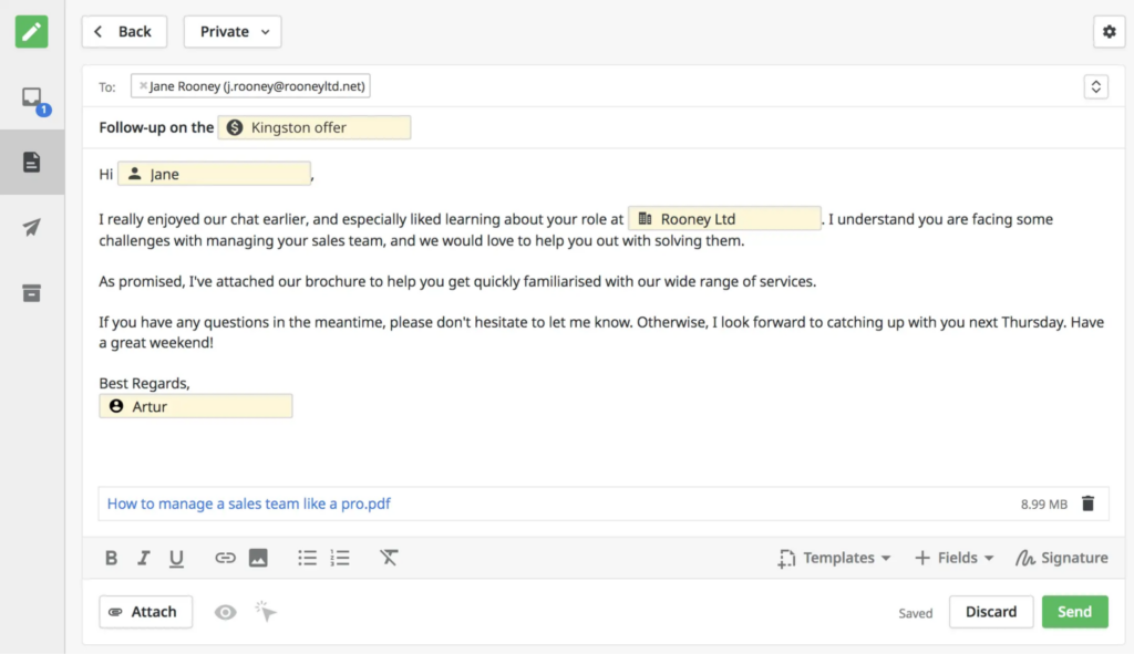 Sigue-Up Email Después de 2 Semanas: Cómo Escribirlo + Plantilla